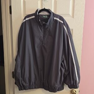 Ben Hogan Men's Charcoal Windbreaker with White Accents